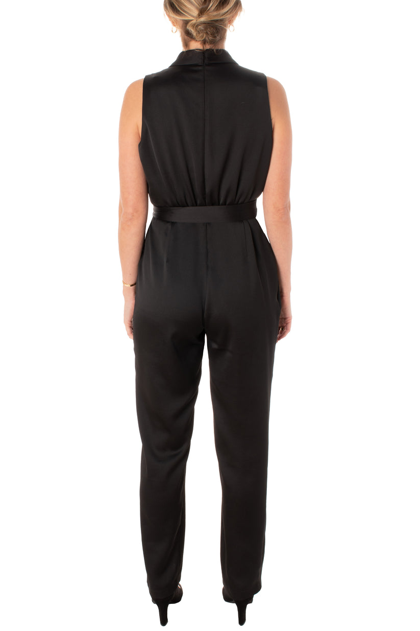 Jumpsuit Long Formal Sleeveless Jumpsuit BLACK