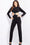 Jumpsuit Beaded Long Formal Jumpsuit   Black