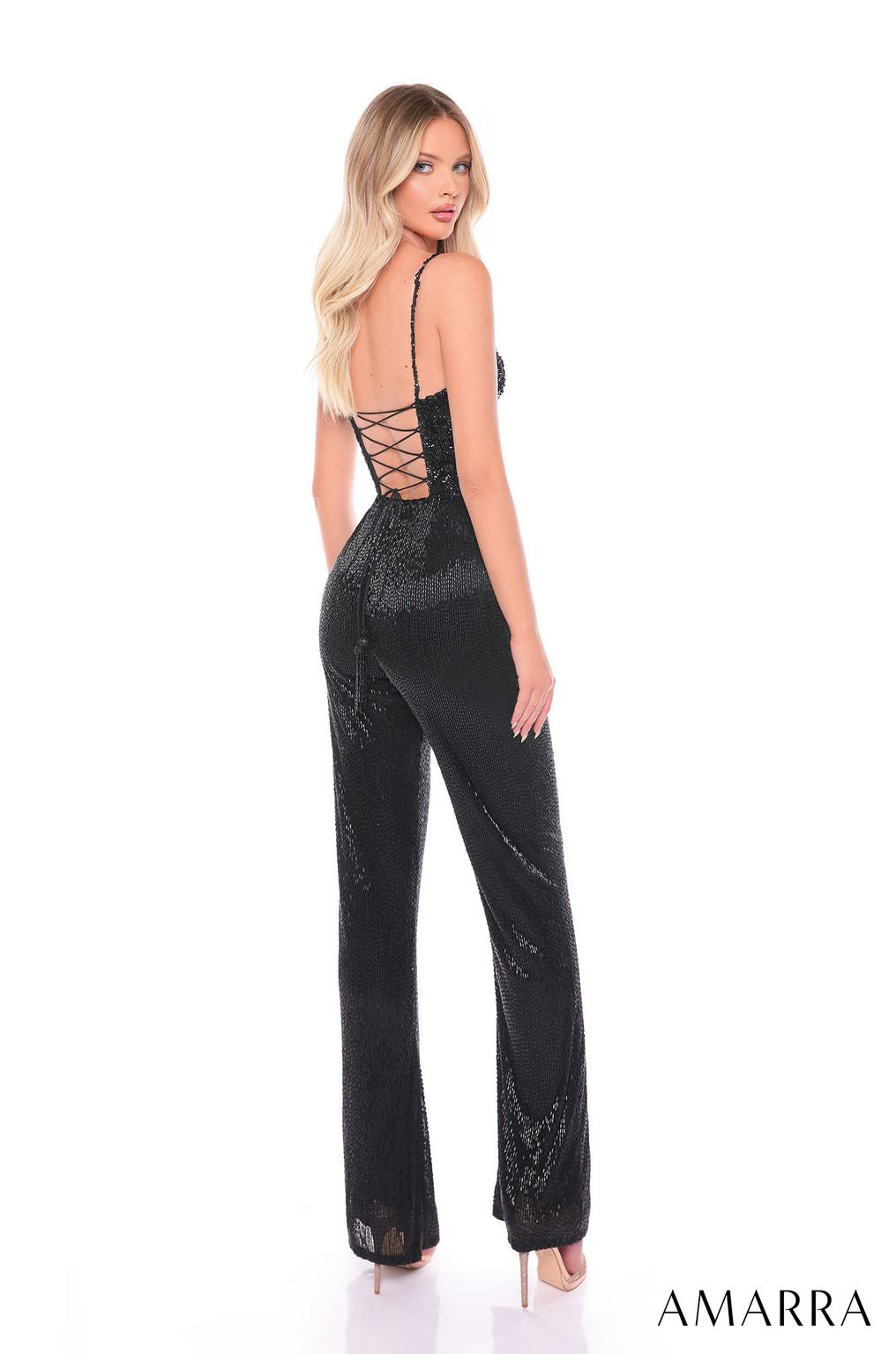 Jumpsuit Long Sequin Jumpsuit Black