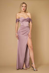 Formal Dresses Long Formal Corset Satin Evening Dress Lilac