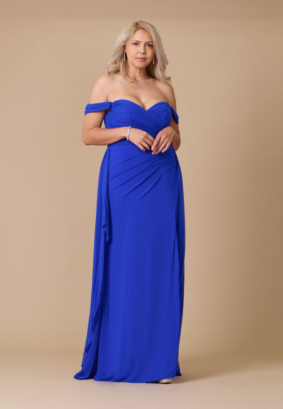 Formal Dresses Off Shoulder Long Formal Evening Dress Royal