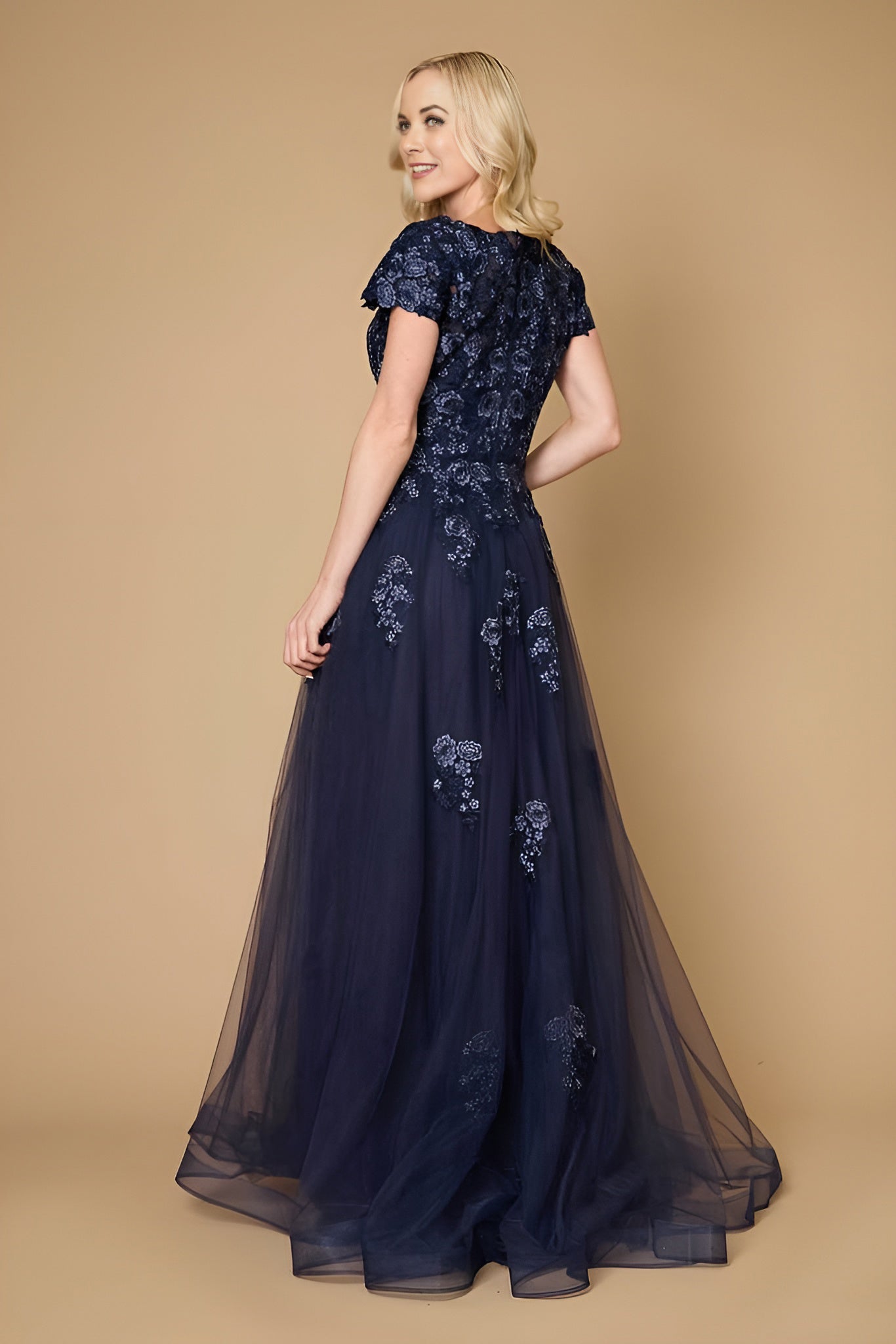 Mother of the Bride Dresses Long Lace Navy Mother of the Bride Dress  Navy