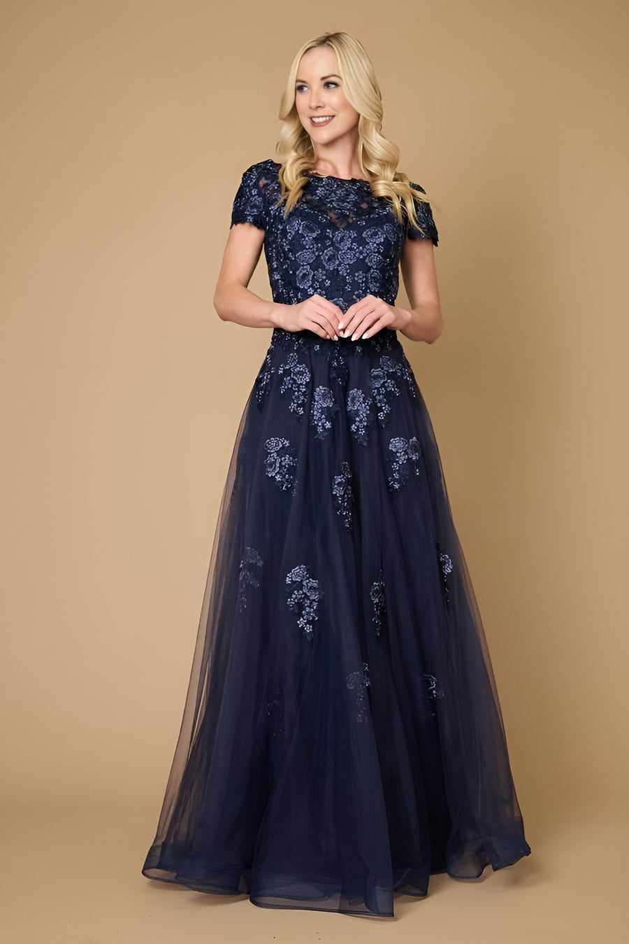 Mother of the Bride Dresses Long Lace Navy Mother of the Bride Dress  Navy