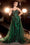 Formal Dresses Long Formal Glitter Overskirt Gown  Emerald