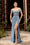 A Line Off Shoulder Sexy Long Prom Dress Smoky Blue