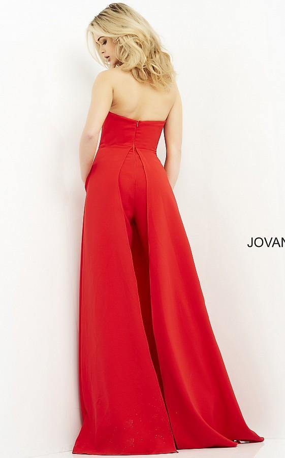 Jovani Long Strapless Jumpsuit 03529 - The Dress Outlet