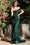 One Shoulder Long Mermaid Prom Dress Emerald